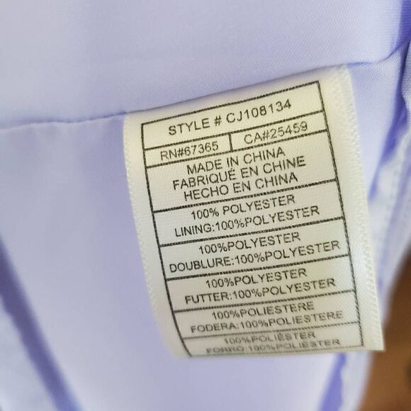 Cupcakes & Cashmere Livia Lavender Chiffon Dress Size Large - Picture 9 of 11